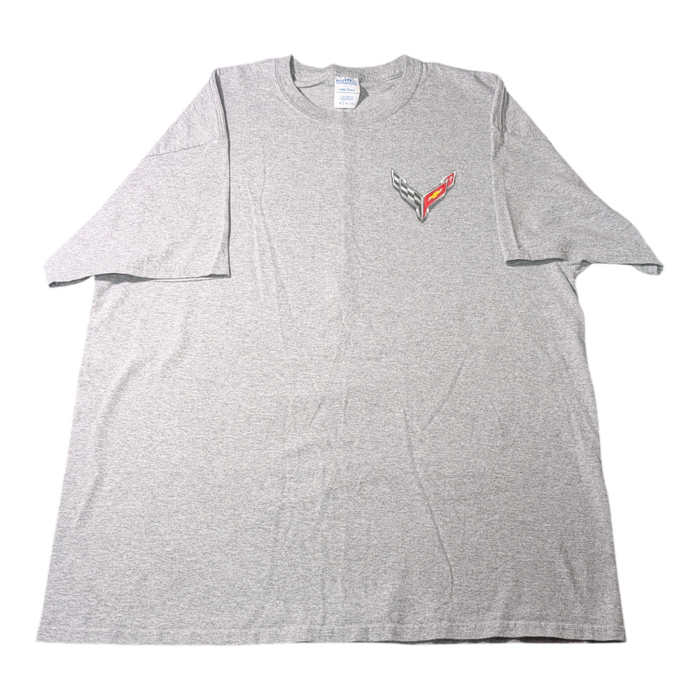 Gray C8 Corvette Next Gen American Legacy Born in The USA Men's T-Shirt Size XL